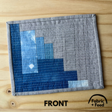 Load image into Gallery viewer, Indigo and Linen 04 Mug Rug