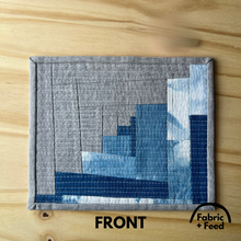 Load image into Gallery viewer, Indigo and Linen 05 Mug Rug