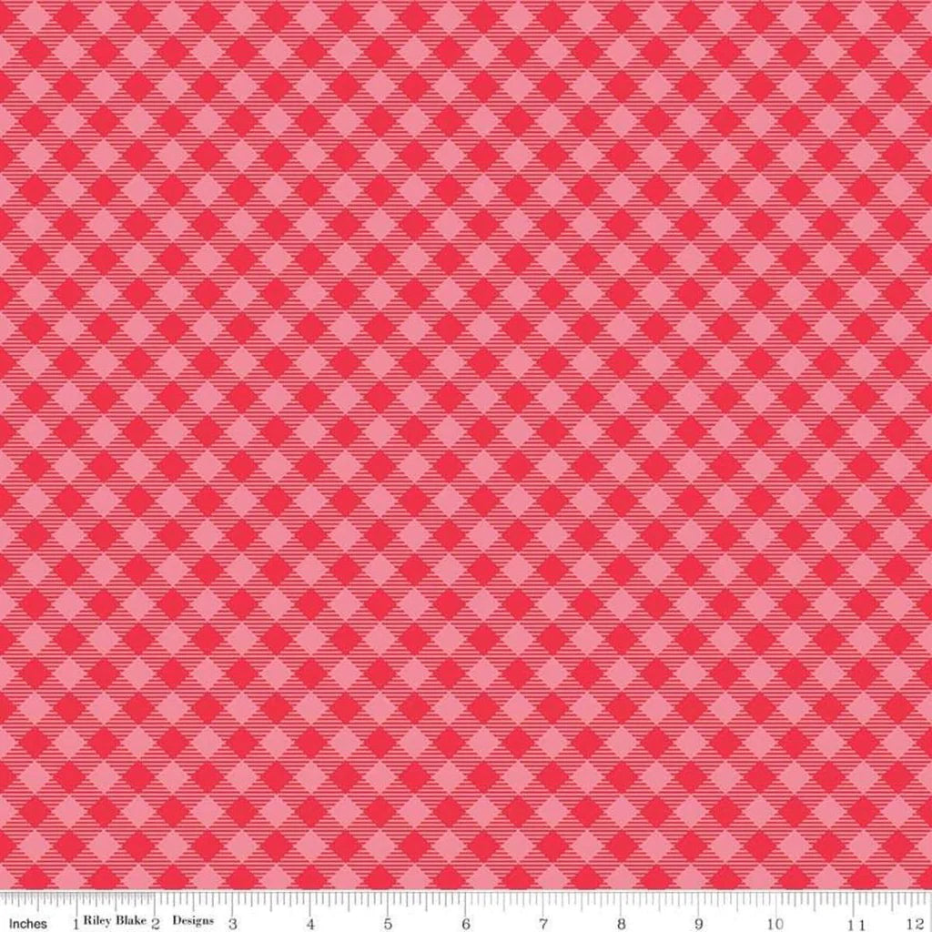 No. 031 Pink Gingham Bandana